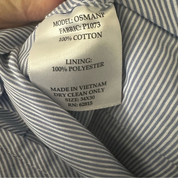 Original Penguin Navy 100% cotton with polyester lining.  34/30 - Picture 3 of 4